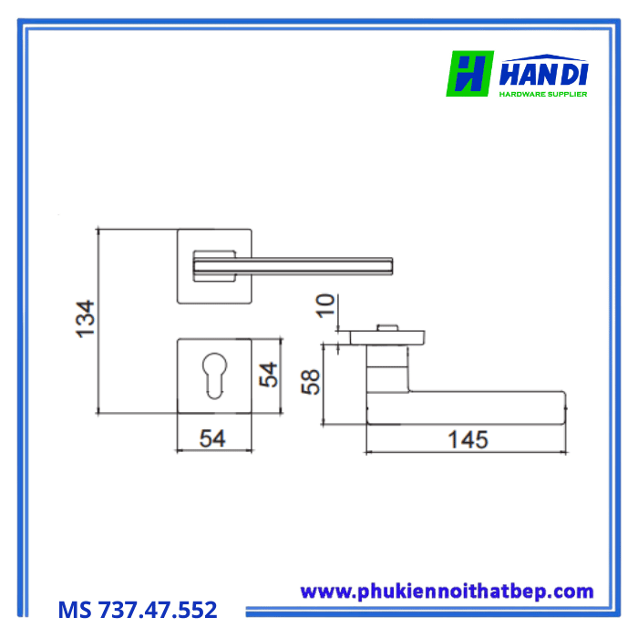 Tay nắm IMUNDEX 737.47.552