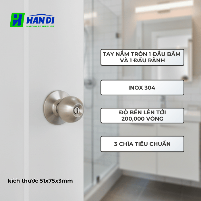 Tay nắm tròn IMUNDEX 704.11.175