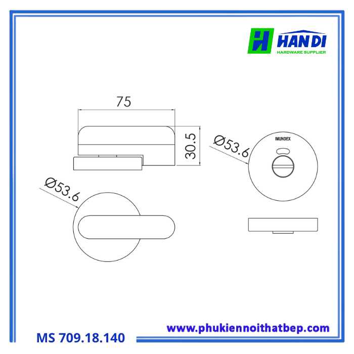 Chốt cửa vệ sinh