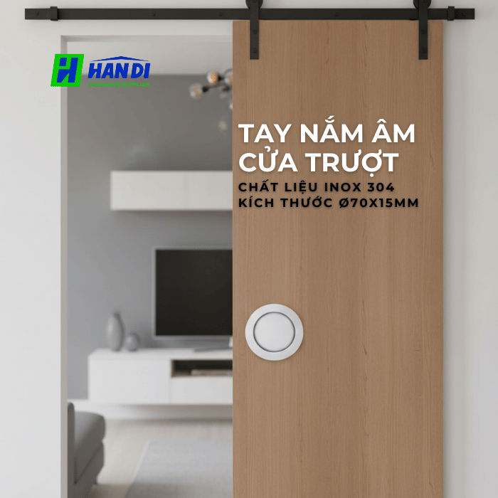 Tay nắm âm cửa trượt