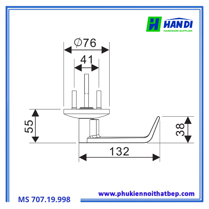 Tay nắm cửa thoát hiểm IMUNDEX 707.19.998
