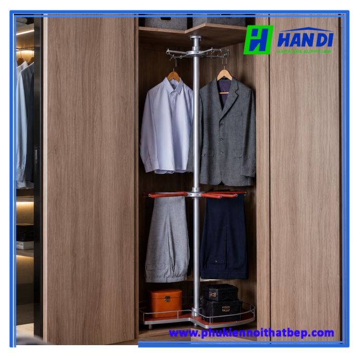Giá 3 tầng để đồ/Treo quần áo cho góc tủ FV10