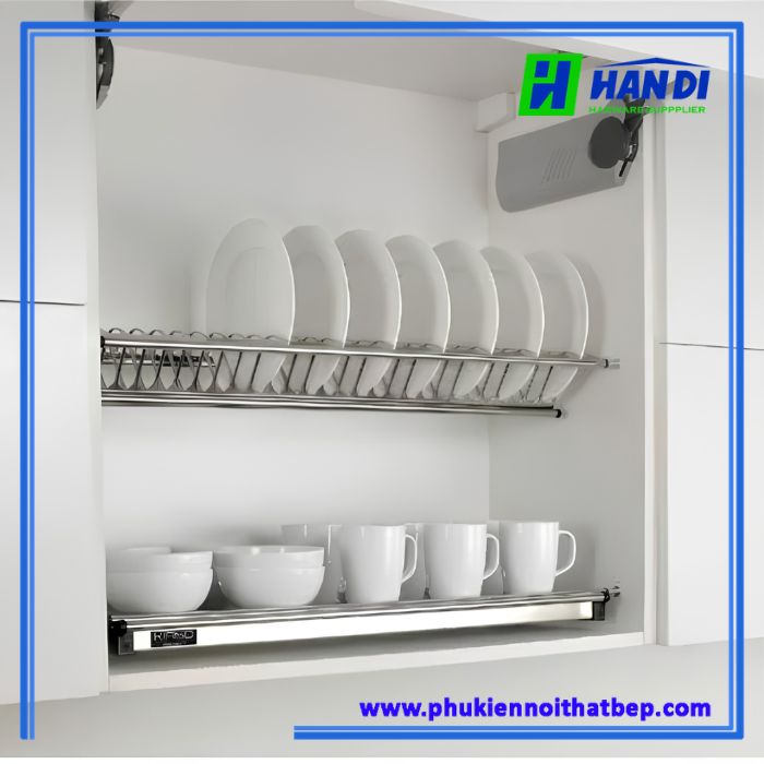 Giá bát đĩa cố định 2 tầng chữ V BV70, BV80, BV90