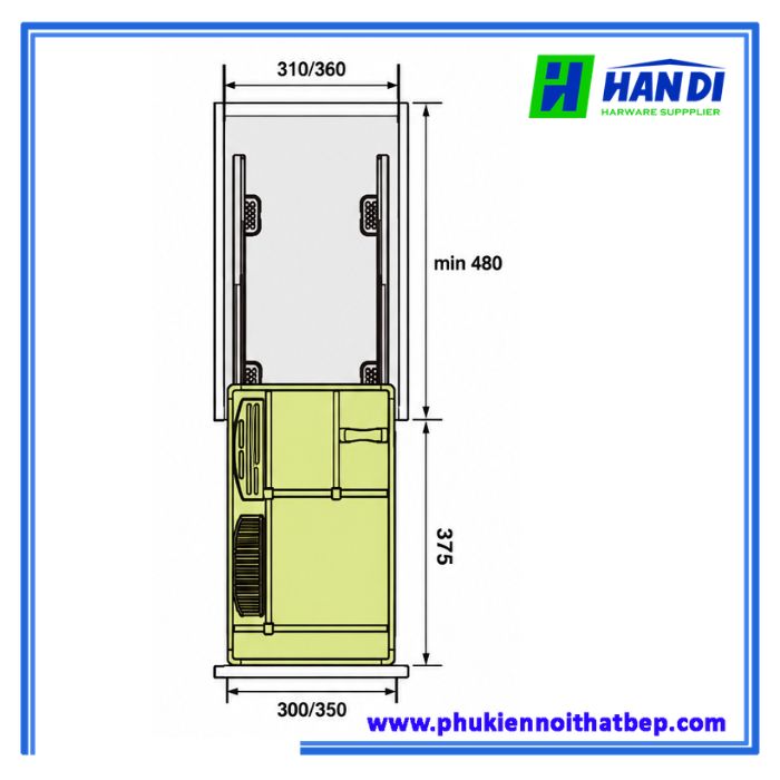 Giá dao thớt đa năng inox hộp BH35 BH40