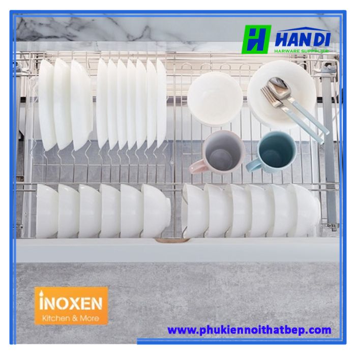 Giá xoong nồi bát đĩa đa năng nan tròn BT304