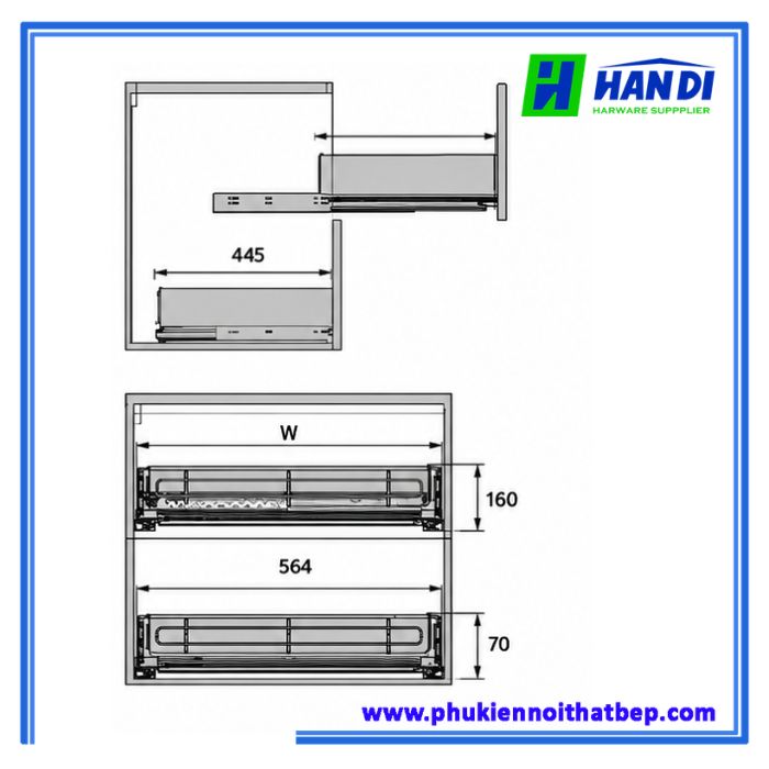 Giá xoong nồi inox hộp BH90