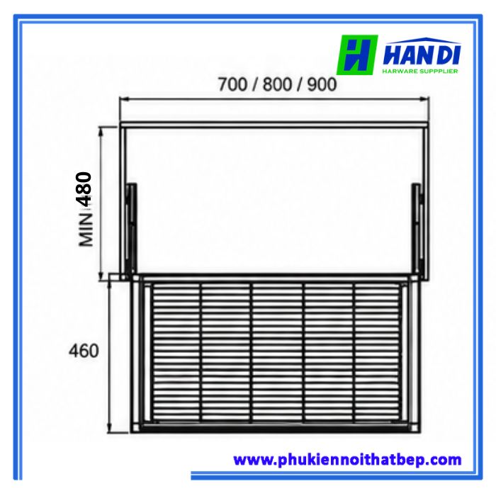 Giỏ kéo để quần áo gấp FV03.700/800/900