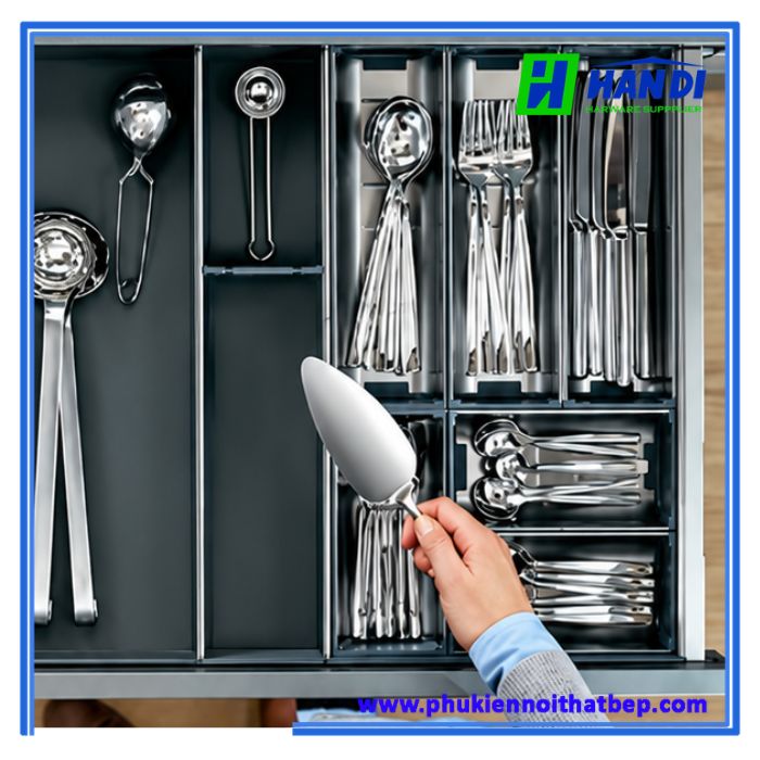 Khay chia để thìa dĩa bằng Inox KCH-50A/45A/50E/45E