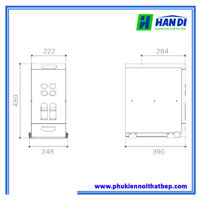 Thùng gạo âm tủ RBA-300M/300ESM/250M