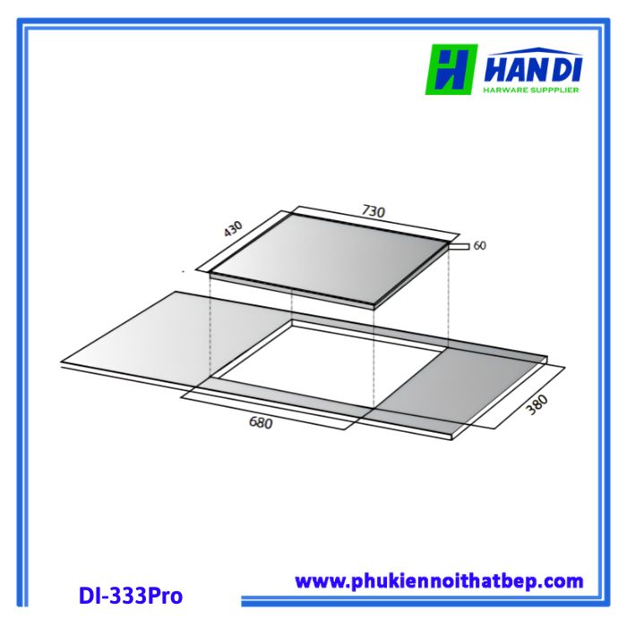 Bếp từ 2 vùng nấu KOCHER DI-333Pro