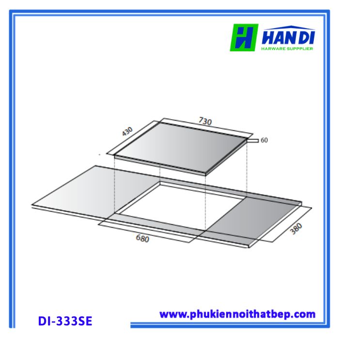 Bếp từ 2 vùng nấu KOCHER DI-333SE