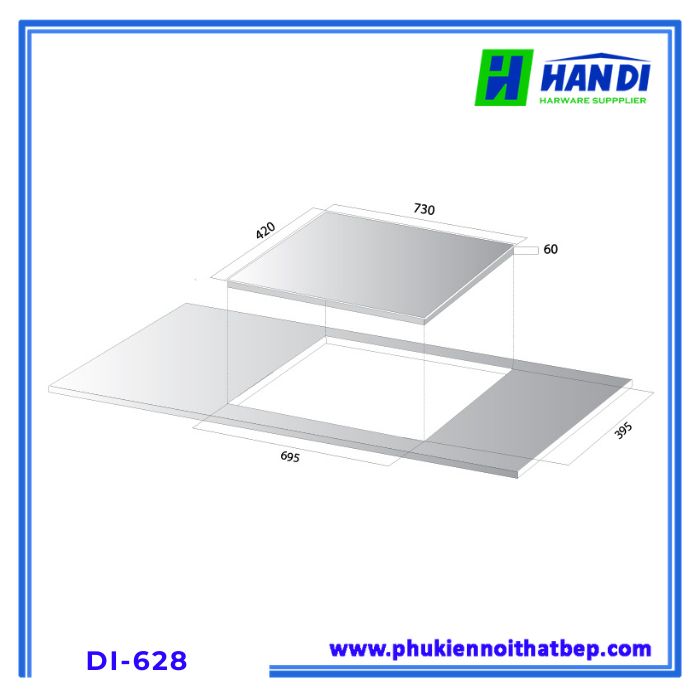 Bếp từ 2 vùng nấu KOCHER DI-628