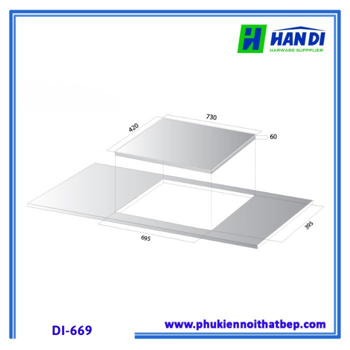 Bếp từ 2 vùng nấu KOCHER DI-669