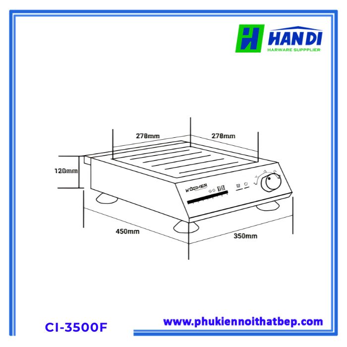 Bếp từ công nghiệp KOCHER CI-3500F