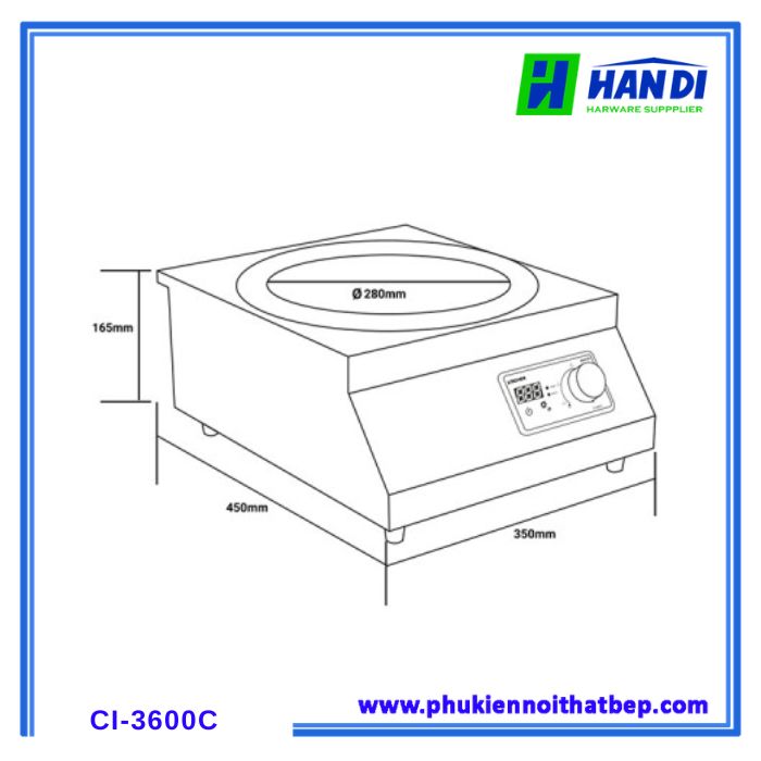 Bếp từ công nghiệp KOCHER CI-3600C