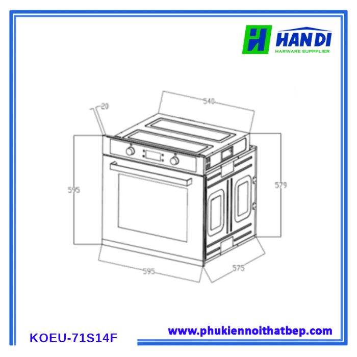 Lò nướng KOCHER KOEU-71S14F