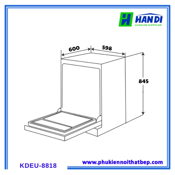 Máy rửa bát KOCHER KDEU-8818 Series 4