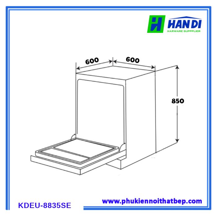 Máy rửa bát KOCHER KDEU-8835SE Series 6