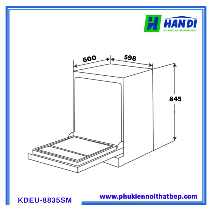 Máy rửa bát KOCHER KDEU-8835SM Series 6