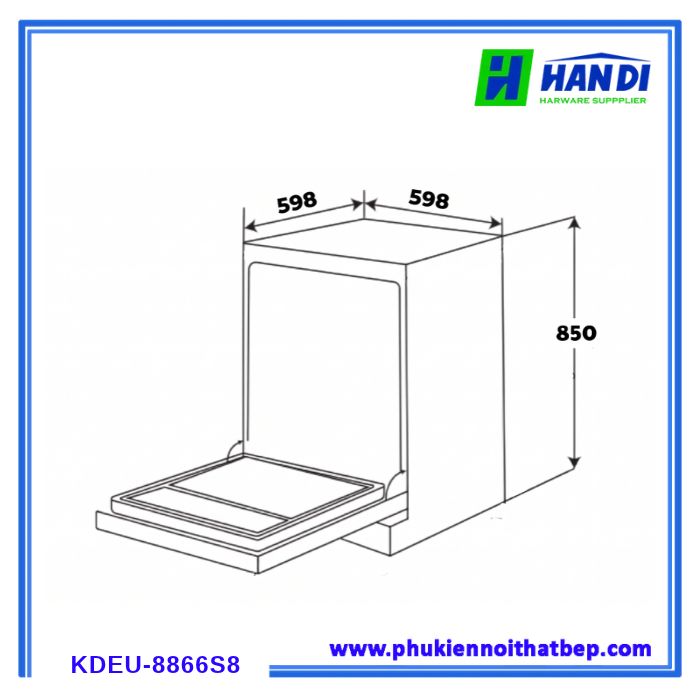 Máy rửa bát KOCHER KDEU-8866S8 Series 8