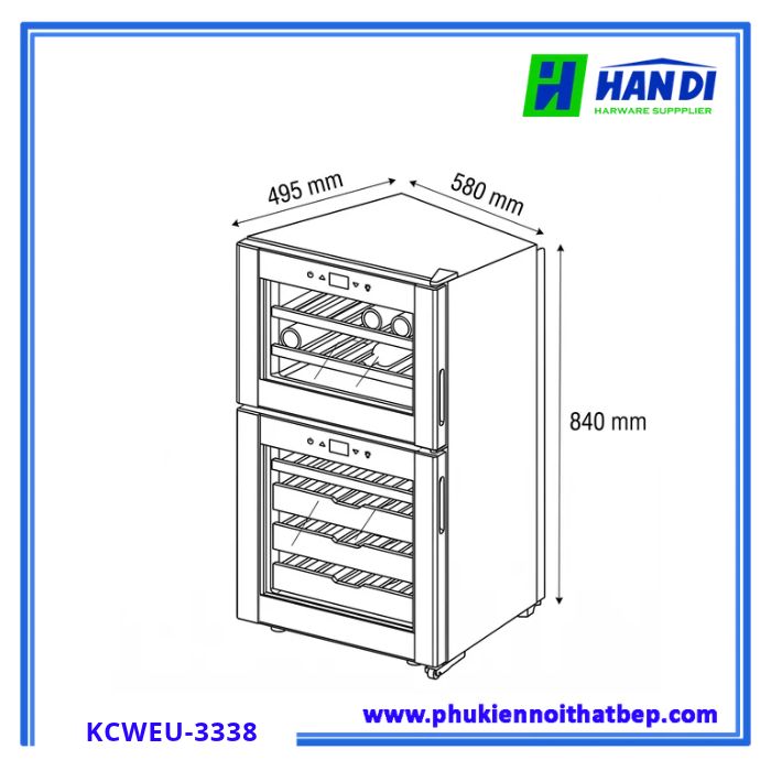 Tủ rượu vang - cigar KOCHER KCWEU-3338