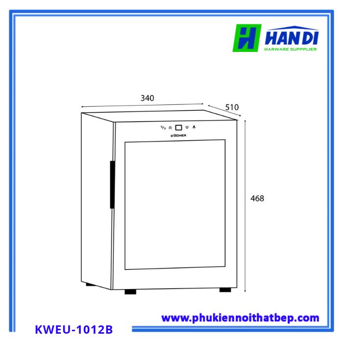 Tủ rượu vang KOCHER KWEU-1012B