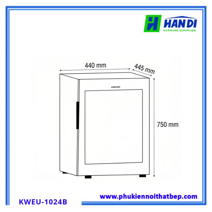 Tủ rượu vang KOCHER KWEU-1024B