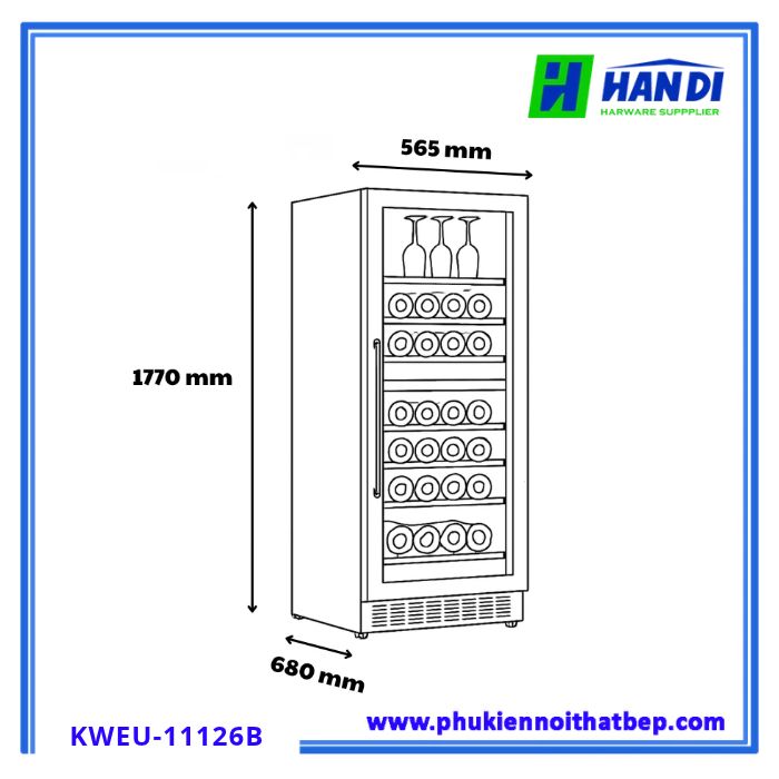 Tủ rượu vang KOCHER KWEU-11126B
