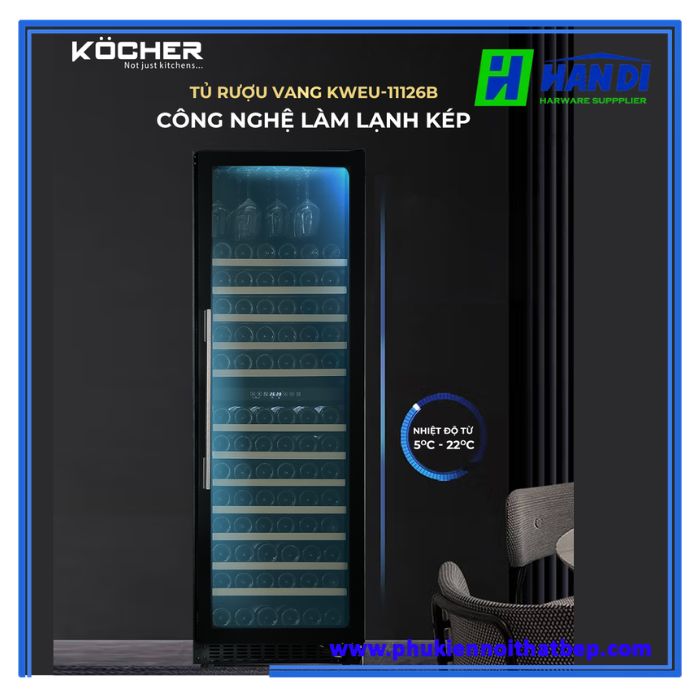 Tủ rượu vang KOCHER KWEU-11126B