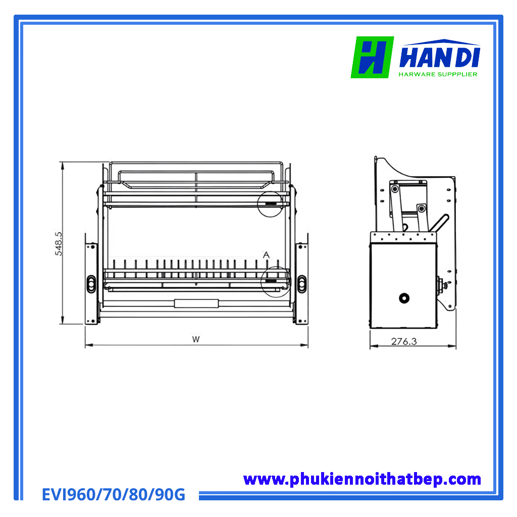 Giá bát dĩa di động Eurogold 