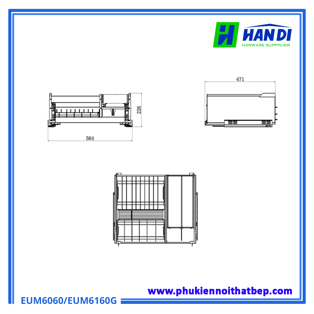 Giá bát đĩa hộp nhôm Anode cao cấp Eurogold