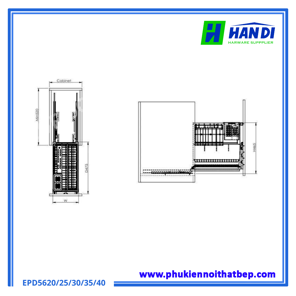 Giá dao thớt nan dẹt Eurogold