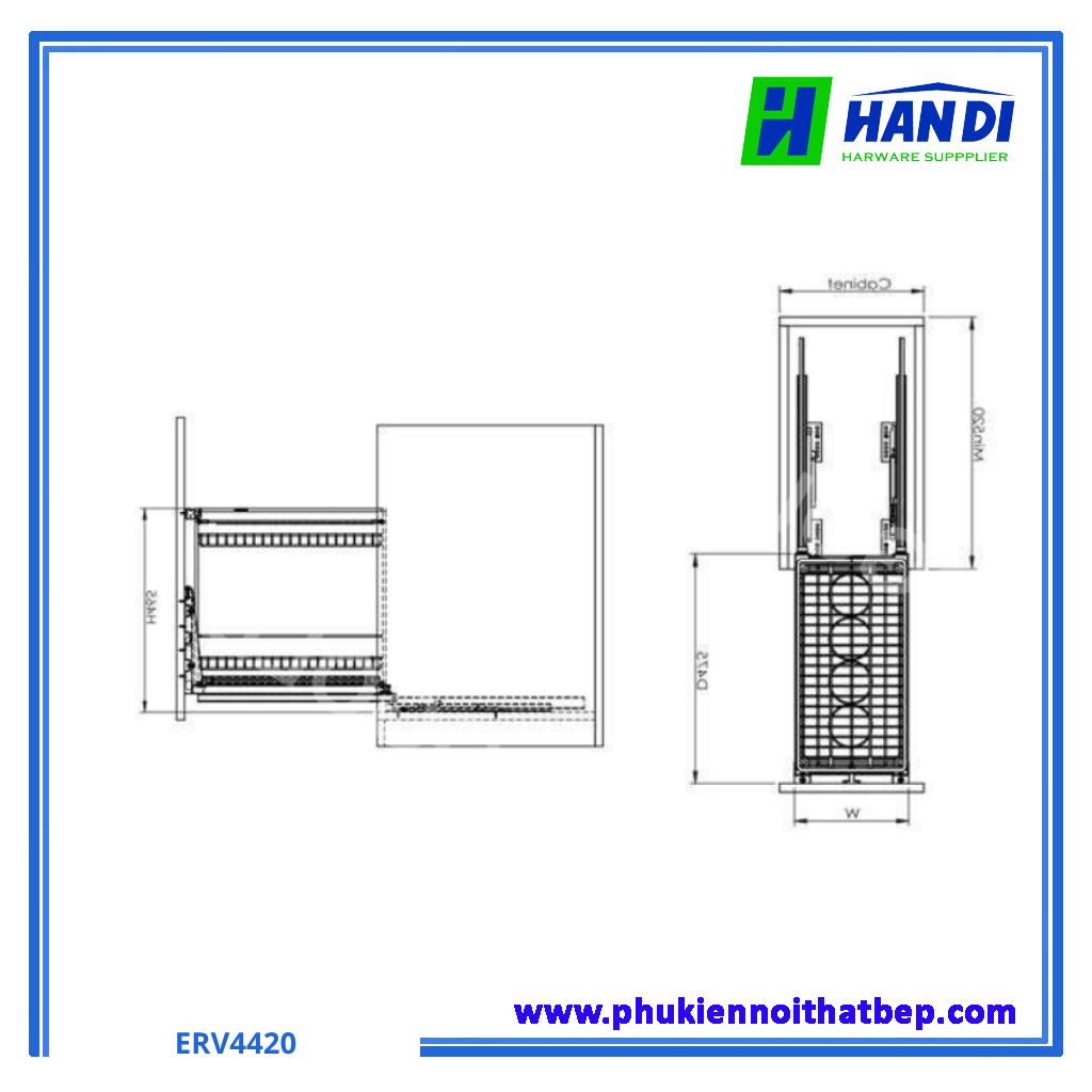 Giá gia vị Inox 304 Eurogold ERV4420, ERV4425, ERV4430, ERV4435,...
