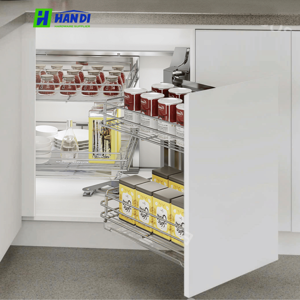 Giá liên hoàn nan ray âm giảm chấn Eurogold