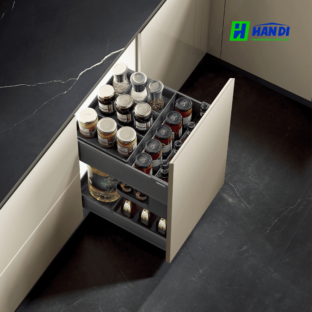 Giá gia vị chai lọ nhôm Anode Eurogold