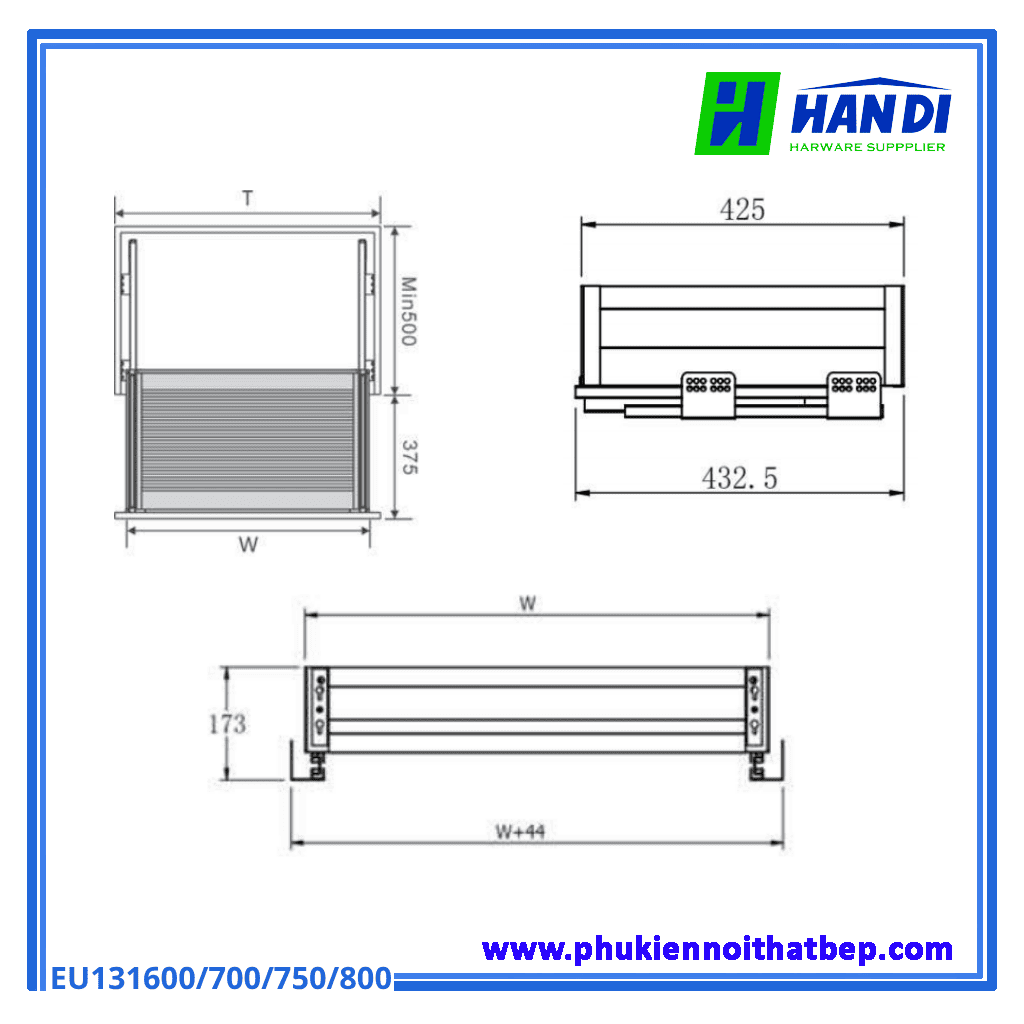 Giá xoong nồi hộp 2 lớp đáy Eurogold
