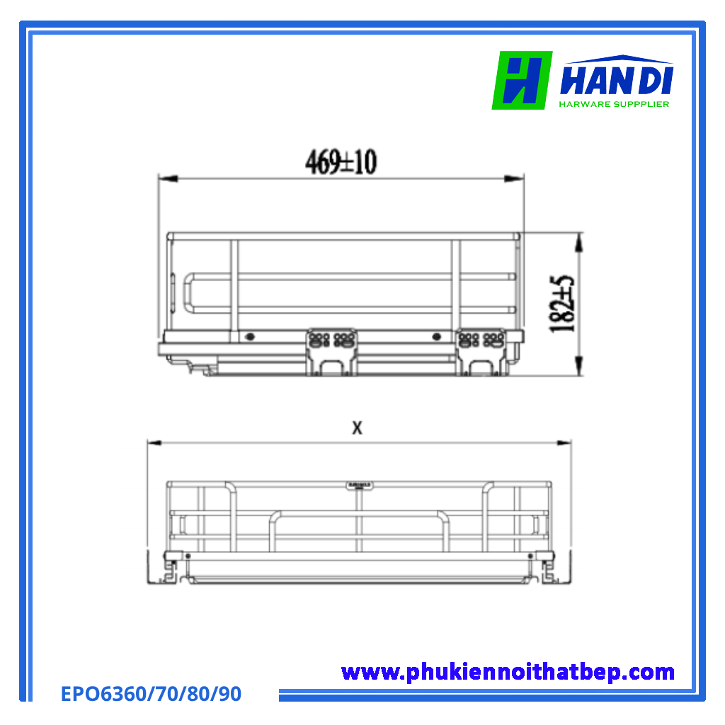Giá xoong nồi âm tủ EUROGOLD 