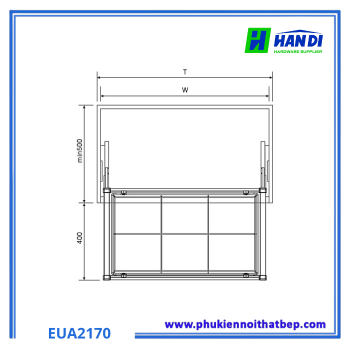 Giỏ để đồ gấp Eurogold EUA2170