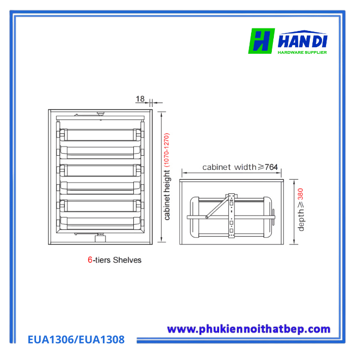 Kệ để giày Eurogold EUA1306, EUA1308