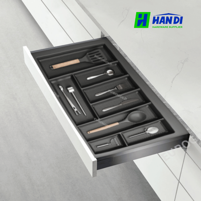 Khay thìa nĩa vân Carbon