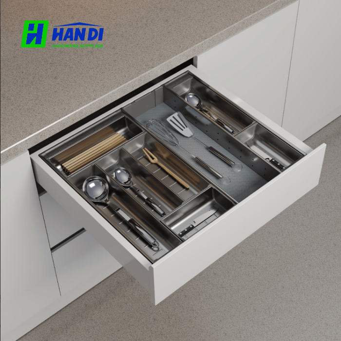 Khay chia thìa nĩa Inox 304