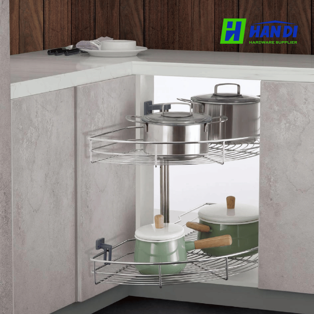 Mâm xoay Inox nan tròn 180 độ Eurogold