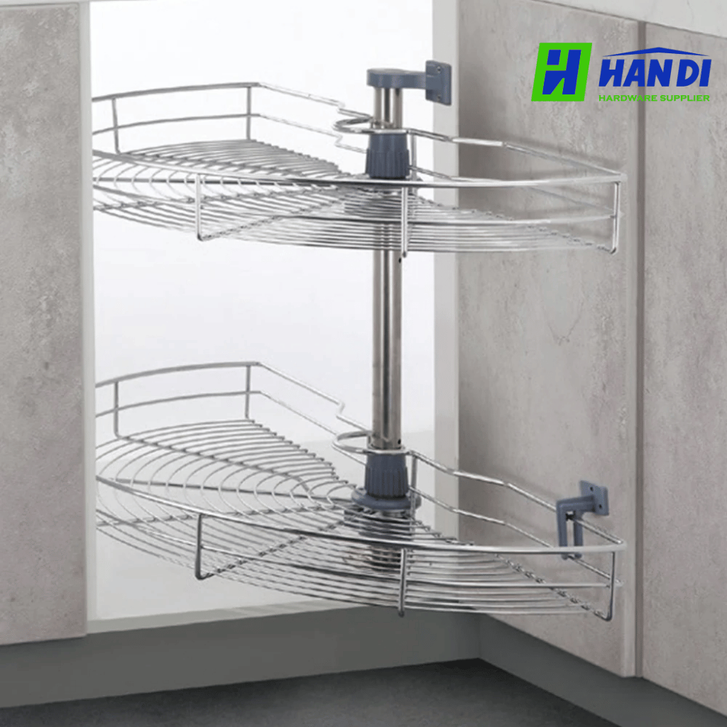 Mâm xoay Inox nan tròn 180 độ Eurogold