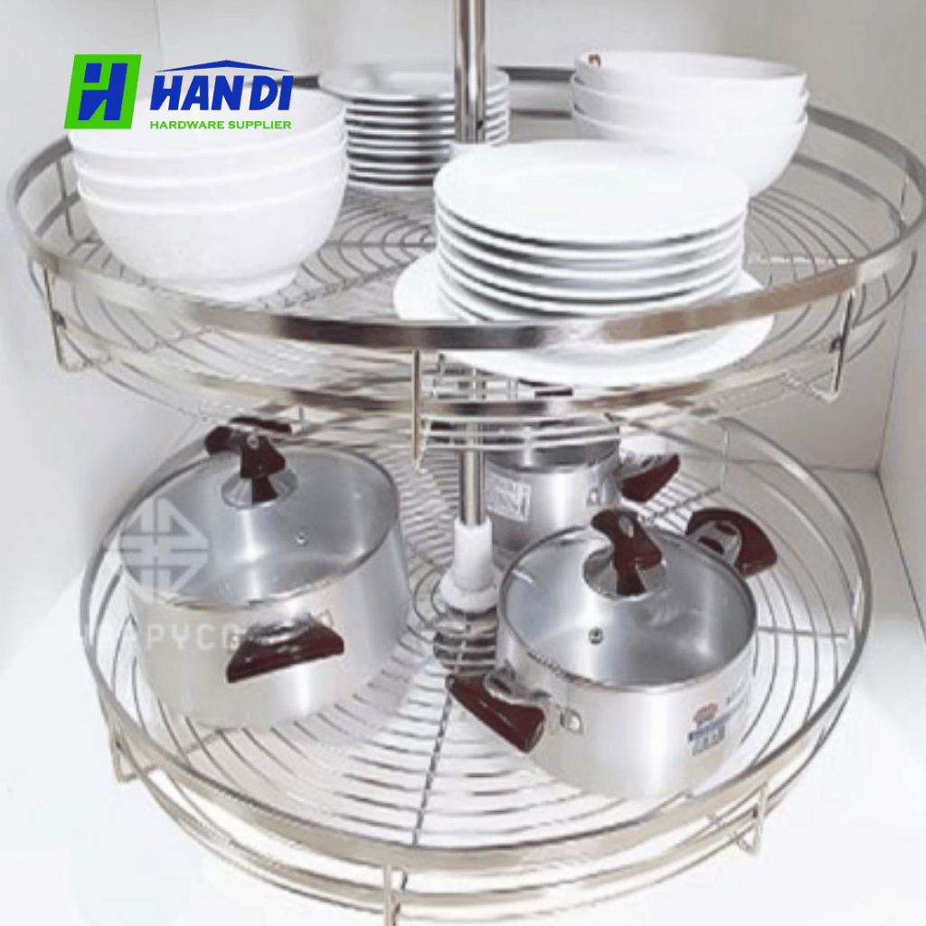 Mâm xoay Inox nan dẹt 360 độ Eurogold