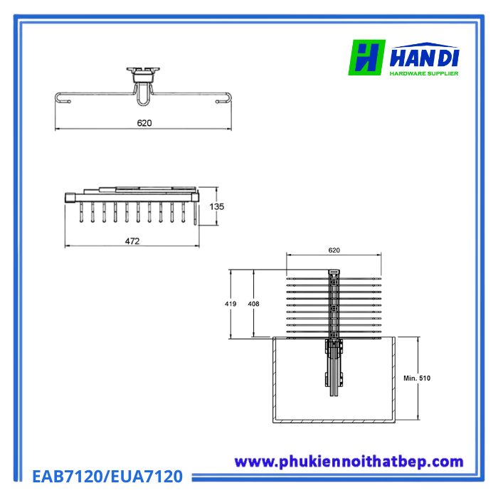 Móc treo quần âu đôi
