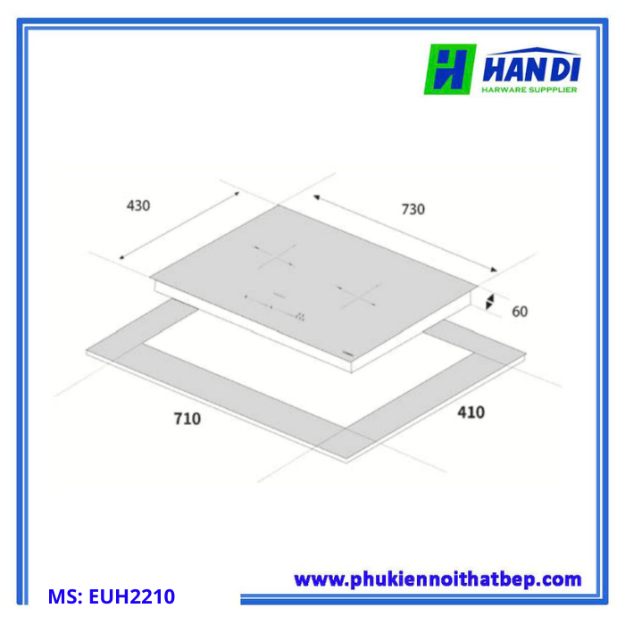 Bếp từ hồng ngoại EUH2210, Eurogold