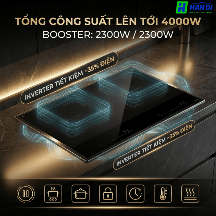 Bếp từ 2 vùng nấu EUH1188