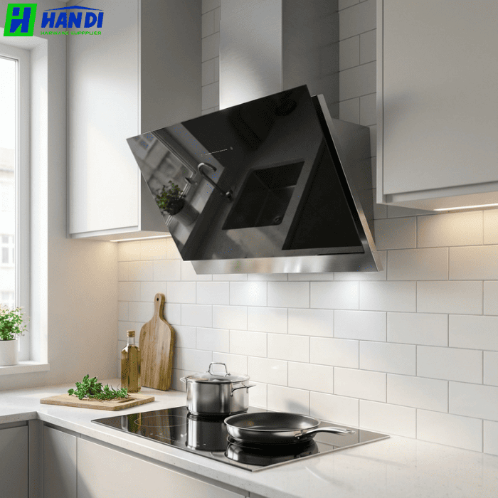 Hút mùi kính vát mặt kính đen EHM8170