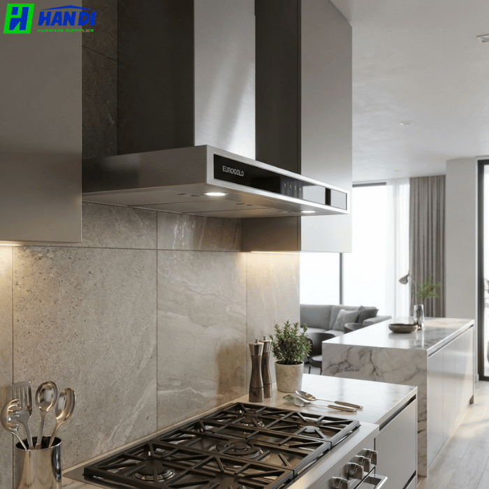 Máy hút mùi chữ T mặt kính đen EHM3190-Eurogold