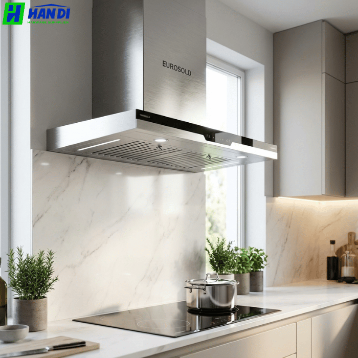 Máy hút mùi chữ T mặt kính đen EHM3570S